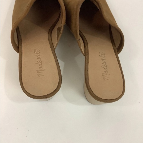 Madewell Sz 7.5 The Ruby Clog In Suede Rustic Twig Brown Slip On Shoes - Picture 6 of 11